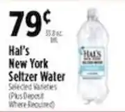 Pioneer Supermarkets Hal's New York Seltzer Water offer