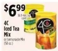 Pioneer Supermarkets 4C Iced Tea Mix or Lemonade Mix offer