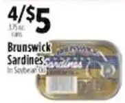 Pioneer Supermarkets Brunswick Sardines offer