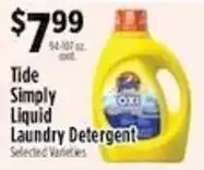 Pioneer Supermarkets Tide Simply Liquid Laundry Detergent offer