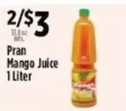 Pioneer Supermarkets Pran mango juice offer