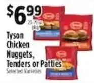 Pioneer Supermarkets Tyson Chicken Nuggets, Tenders or Patties offer