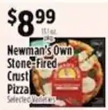 Pioneer Supermarkets Newman's Own Stone-Fired Crust Pizza offer