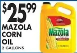 Pioneer Supermarkets Mazola corn oil offer