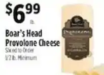 Pioneer Supermarkets Boar's Head Provolone Cheese offer