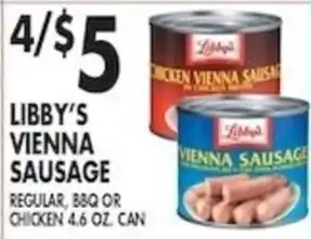 Pioneer Supermarkets Libby's Vienna Sausage offer