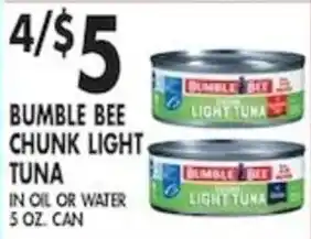 Pioneer Supermarkets Bumble Bee chunk light tuna offer