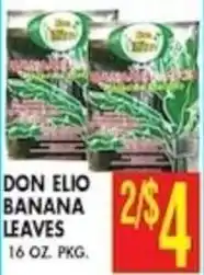 Pioneer Supermarkets Don elio banana leaves offer