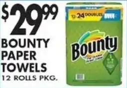 Pioneer Supermarkets Bounty paper towels offer