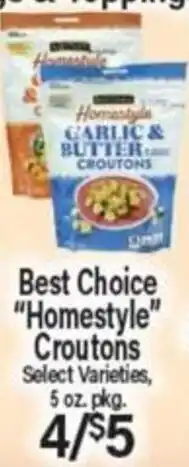Angelo Caputo's Fresh Market Best Choice Homestyle Croutons offer