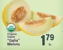 Angelo Caputo's Fresh Market Organic Sweet "Galia" Melons offer