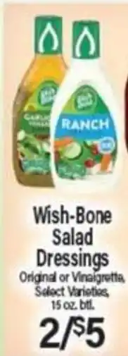 Angelo Caputo's Fresh Market Wish-Bone Salad Dressings offer