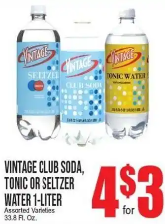 Vintage club soda, tonic or seltzer water