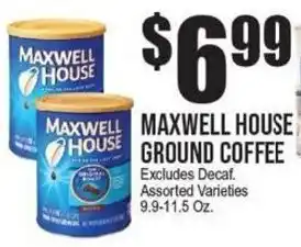Extra Supermarket Maxwell House ground coffee offer
