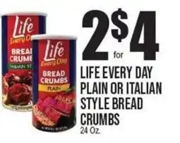 Extra Supermarket Life every day bread crumbs offer