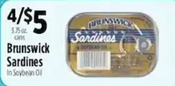 Pioneer Supermarkets Brunswick Sardines offer