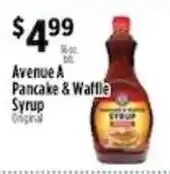 Pioneer Supermarkets Avenue A Pancake & Waffle Syrup offer