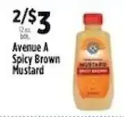 Pioneer Supermarkets Avenue A Spicy Brown Mustard offer