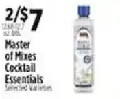 Pioneer Supermarkets Master of Mixes Cocktail Essentials offer