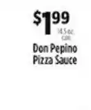 Pioneer Supermarkets Don Pepino Pizza Sauce offer