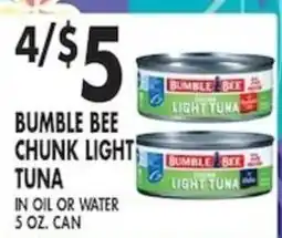 Pioneer Supermarkets Bumble Bee chunk light tuna offer