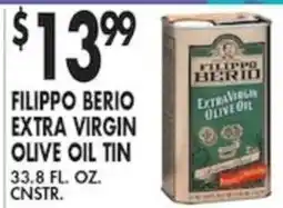 Pioneer Supermarkets Filippo Berio extra virgin olive oil tin offer