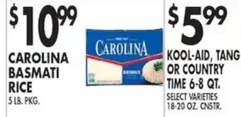 Pioneer Supermarkets Carolina basmati rice offer