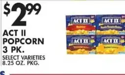 Pioneer Supermarkets Act II popcorn offer