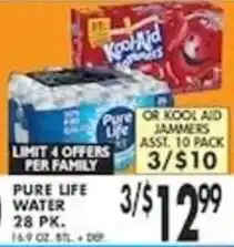Pioneer Supermarkets Pure Life Water offer