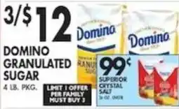 Pioneer Supermarkets Domino granulated sugar offer