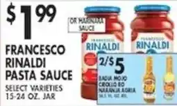 Pioneer Supermarkets Francesco Rinaldi pasta sauce offer