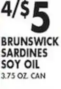 Pioneer Supermarkets Brunswick sardines offer