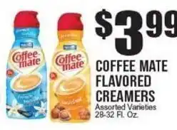Extra Supermarket Coffee mate flavored creamers offer