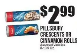 Extra Supermarket Pillsbury crescents or cinnamon rolls offer