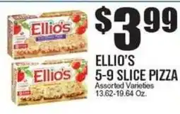 Extra Supermarket Ellio's 5-9 slice pizza offer