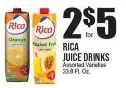 Extra Supermarket Rica juice drinks offer