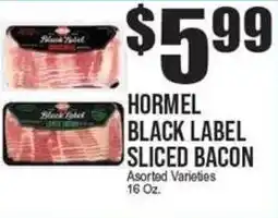 Extra Supermarket Hormel black label sliced bacon offer