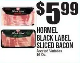 Extra Supermarket Hormel black label sliced bacon offer