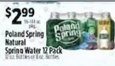 Pioneer Supermarkets Poland Spring Natural Spring Water offer