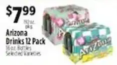 Pioneer Supermarkets Arizona Drinks 12 Pack offer