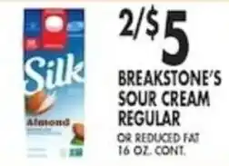 Pioneer Supermarkets Breakstone's sour cream regular offer