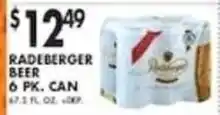 Pioneer Supermarkets Radeberger Beer offer
