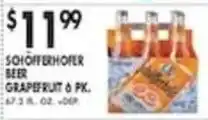 Pioneer Supermarkets Schöfferhofer Beer Grapefruit offer