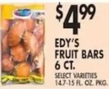 Pioneer Supermarkets Edy's fruit bars offer