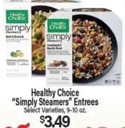 Angelo Caputo's Fresh Market Healthy Choice Simply Steamers Entrees offer