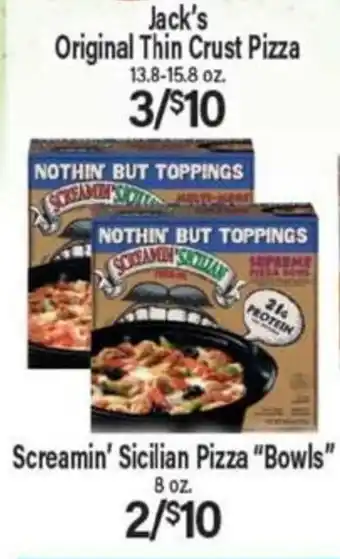 Angelo Caputo's Fresh Market Jack's Original Thin Crust Pizza offer