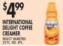 Pioneer Supermarkets International Delight Coffee Creamer offer