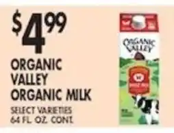Pioneer Supermarkets Organic valley organic milk offer