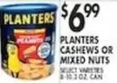 Pioneer Supermarkets Planters cashews or mixed nuts offer