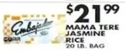 Pioneer Supermarkets Embajador mama tere jasmine rice offer